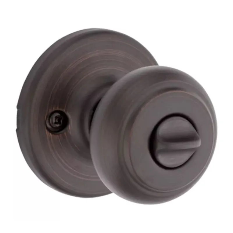 Cove Keyed Entry Door Knob in Venetian Bronze - 6 Way Adjustable Latch