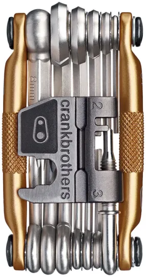 Crank Brothers Multi-19 Bicycle Tool: Gold with flask