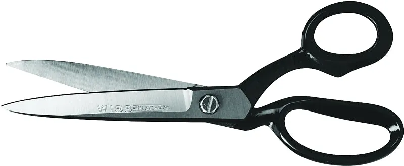 Crescent Wiss W20 Industrial Scissor, 10-3/4 in OAL, 4-3/4 in L Cut, Nickel Blade, Bent Handle, Black Handle :EA: QUANTITY: 1