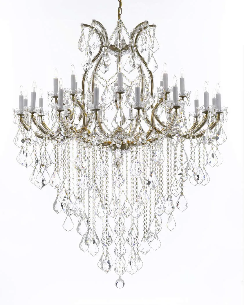 Crystal Chandelier Lighting Chandeliers H59" X W46" Great for The Foyer, Entry Way, Living Room, Family Room and More! - A83-B12/2MT/24 1