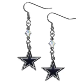 Dallas Cowboys Crystal Dangle Earrings