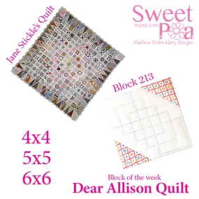 Dear Allison quilt block 213