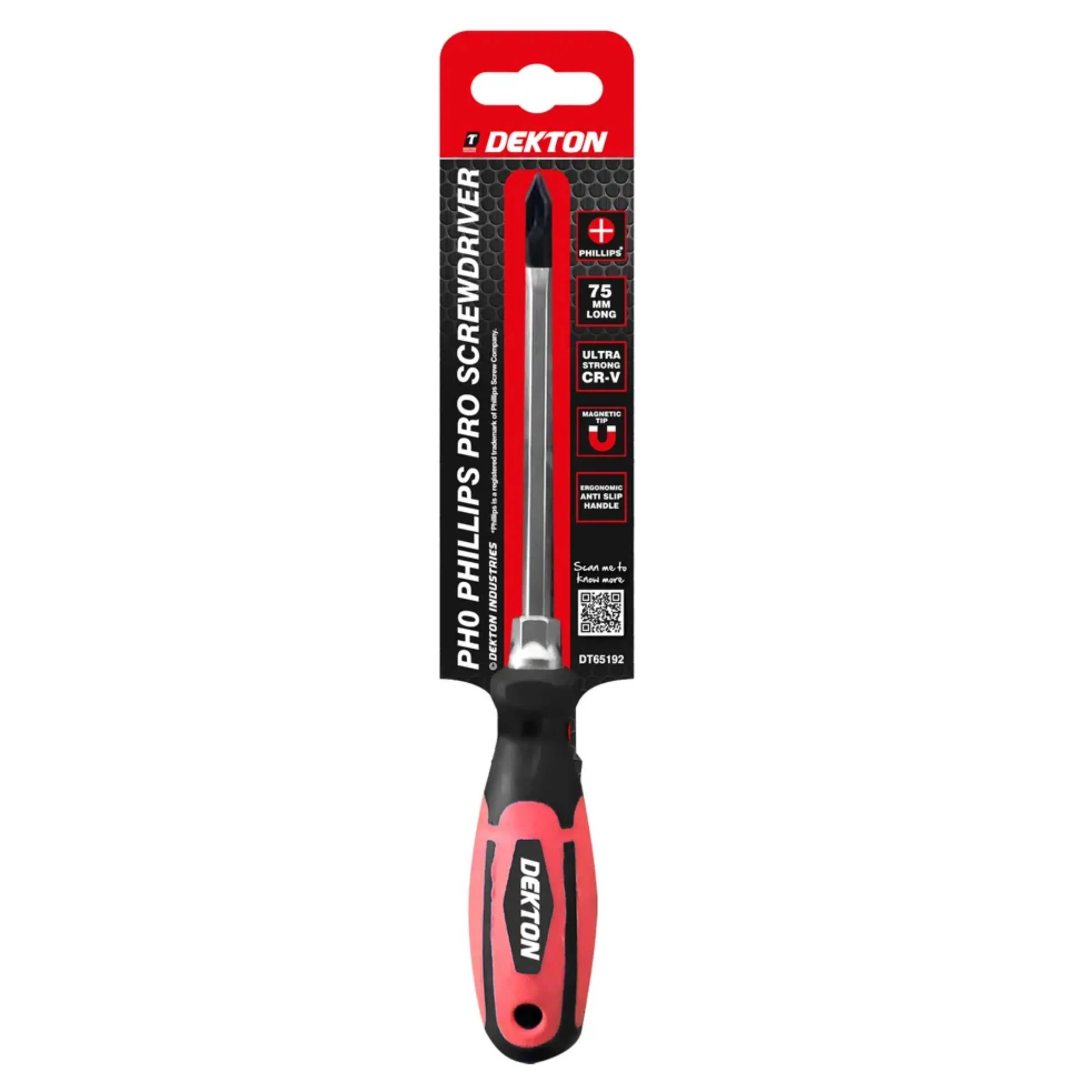 DEKTON Philips NO0 X 75mm Pro Screwdriver