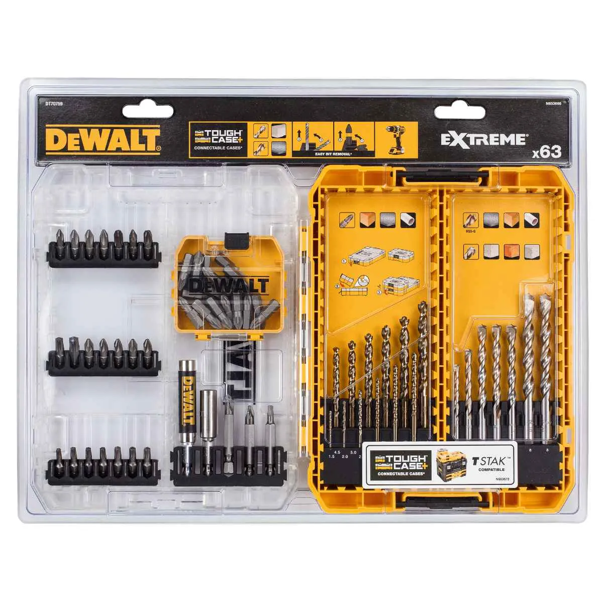 DeWalt | Drill/Drive Set 63Pc with Extreme Drill Bits