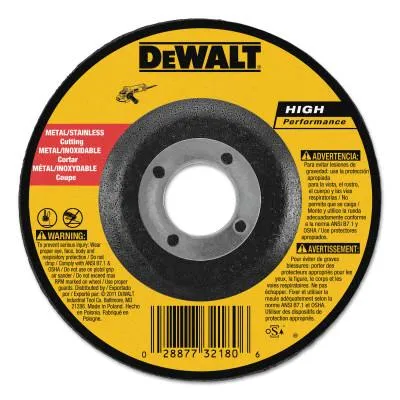 DeWalt® HP T27 Metal Cuttiing Wheel, 4 in dia, 5/8 in Arbor, 15,200 RPM, DW8420