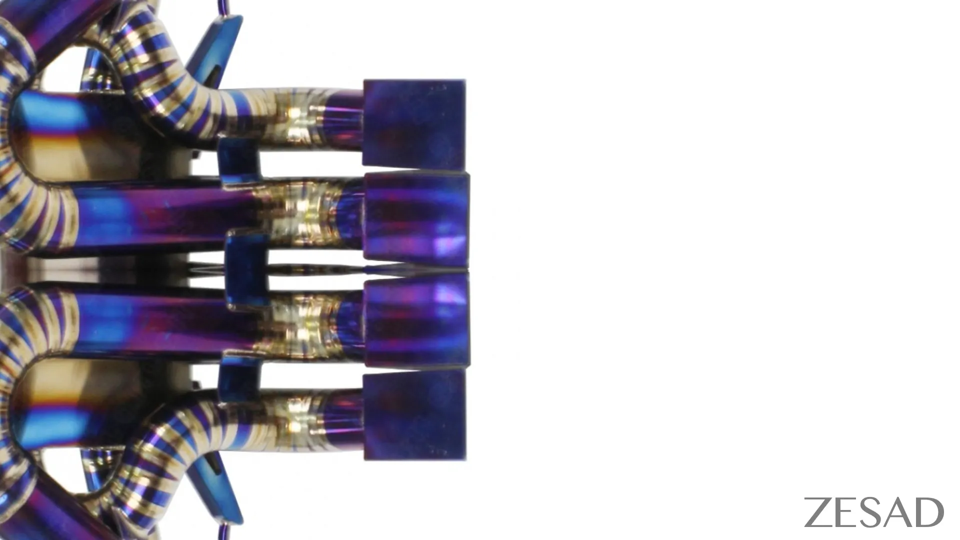 DMC Lamborghini Aventador Exhaust: Titanium: Gold or Blue Purple: Fits the OEM LP700 LP720 LP740 LP750 and LP770 System: With Valves & End Tips