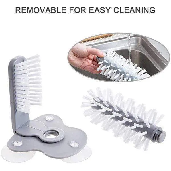 Double-sided Brush Suction Cup Cleaner