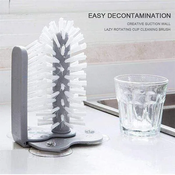 Double-sided Brush Suction Cup Cleaner