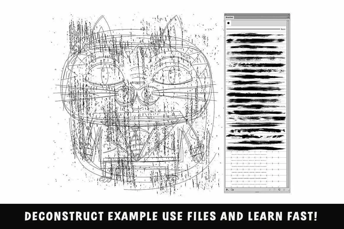 Dragstrip | Illustrator Brush Kit by Von Glitschka for Adobe Illustrator