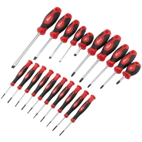 Draper Redline Soft Grip Screwdriver Set (20 Piece) (80920)