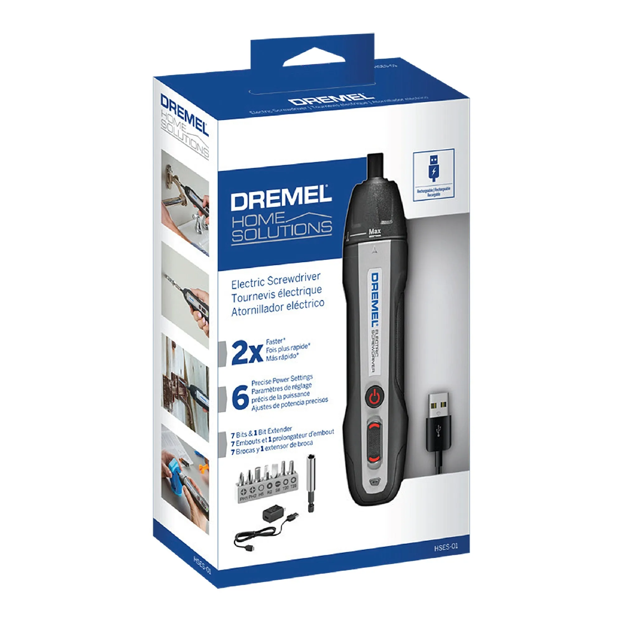 Dremel HSES-01 Cordless 4v MAX USB Rechargeable Electric Screwdriver