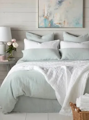 Duck Egg 100% Linen Bed Linen