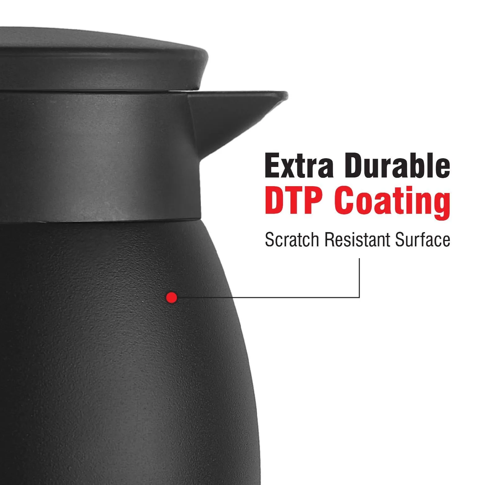 Duro Pot Double Walled Vacuum Insulated Teapot, 800ml