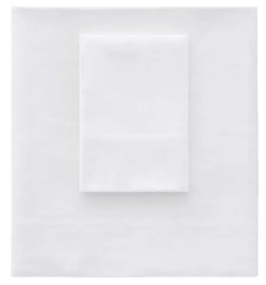 Essential Percale White Sheet Set