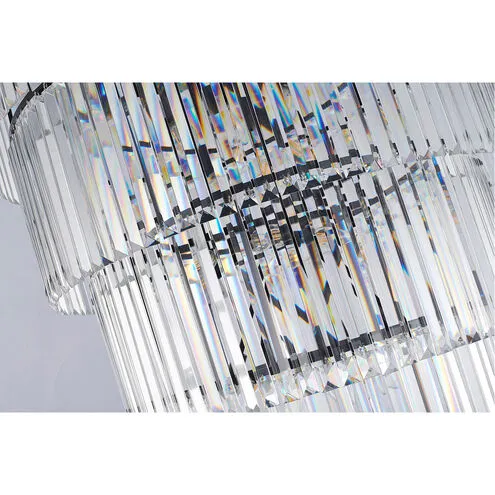 Extra Large 7-Tier Luxury Crystal Chandelier in Black/Coffee/Gold/Chrome Finish Color