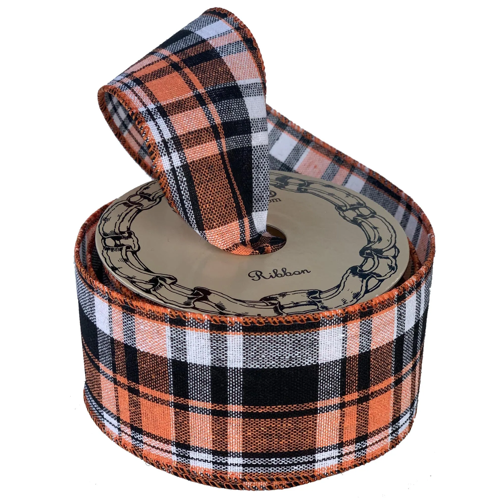 Fall Plaid Wired Edge Ribbon - 2 1/2" x 10 Yards