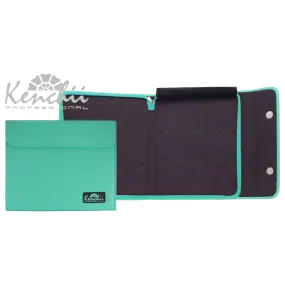 Faux Leather 10-Shear Case Turquoise by Kenchii