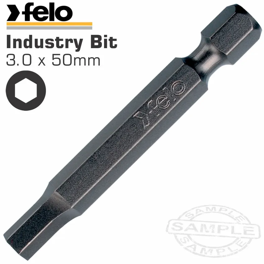 FELo Allen/Hex 3.0 X 50mm Bulk Ins.Bit FEL03430510