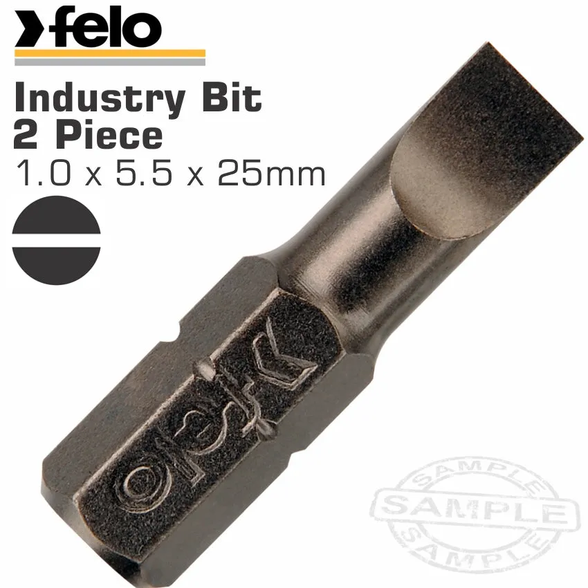 FELo Slot Sl 1.0 X 5.5 X 25mm 2Pc Ins.Bit FEL02052036