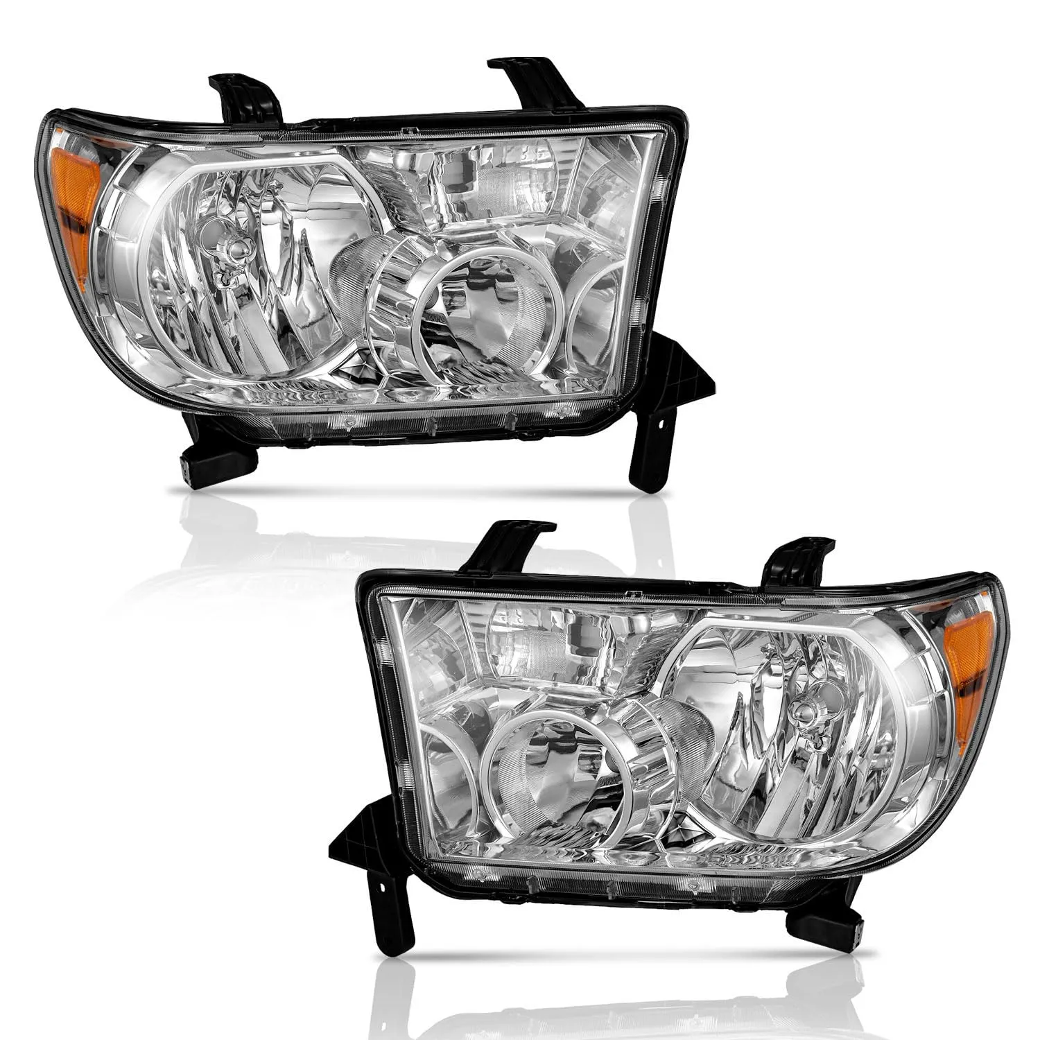 For 2007-2013 Toyota Tundra Headlights (Chrome)