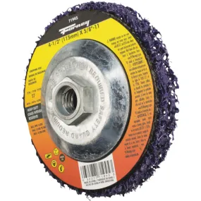 Forney Type 27 4-1/2 In. x 5/8 In. Heavy-Duty Strip & Finish Angle Grinder Stripping Disc