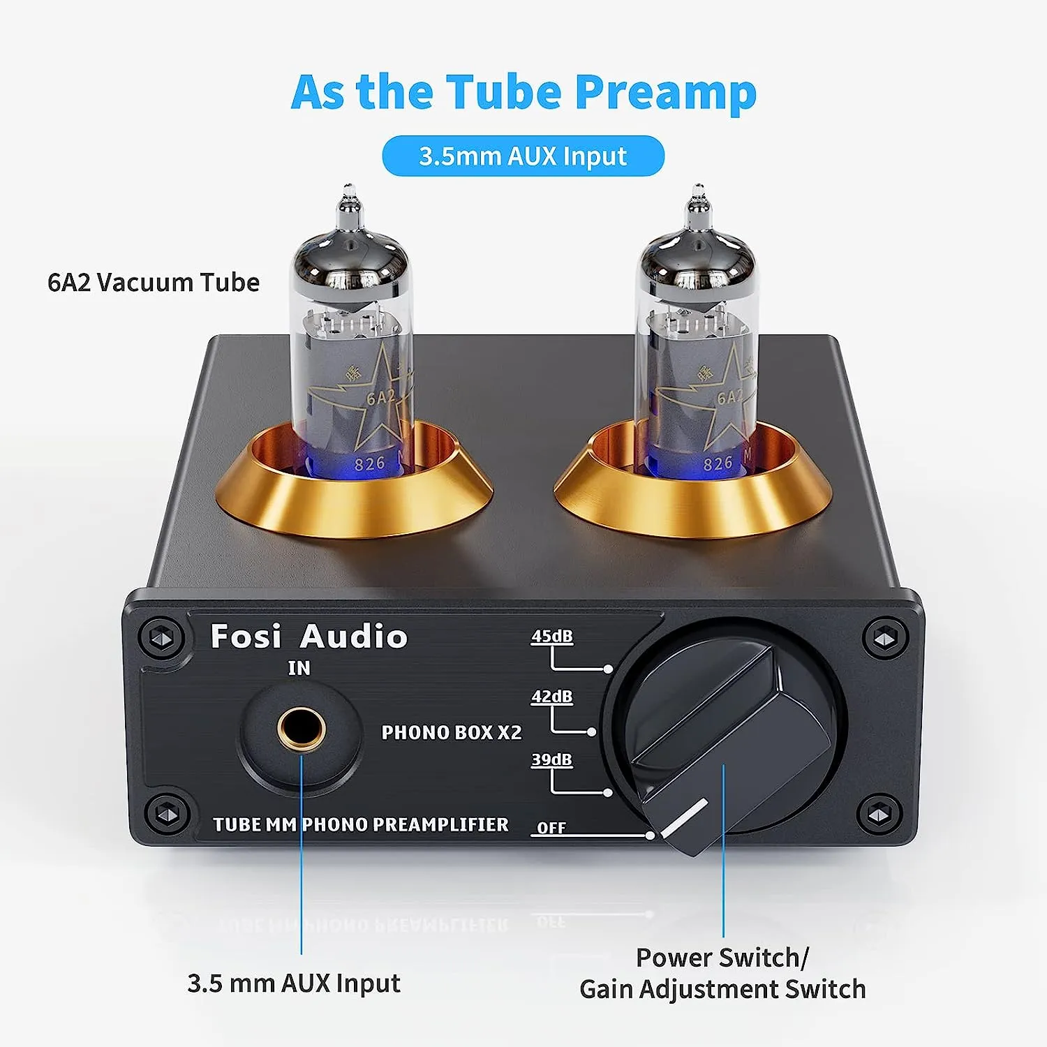 Fosi Tubed Phono Preamplifier