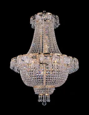 French Empire Crystal Chandelier Lighting H 30" W24" - A93-928/9