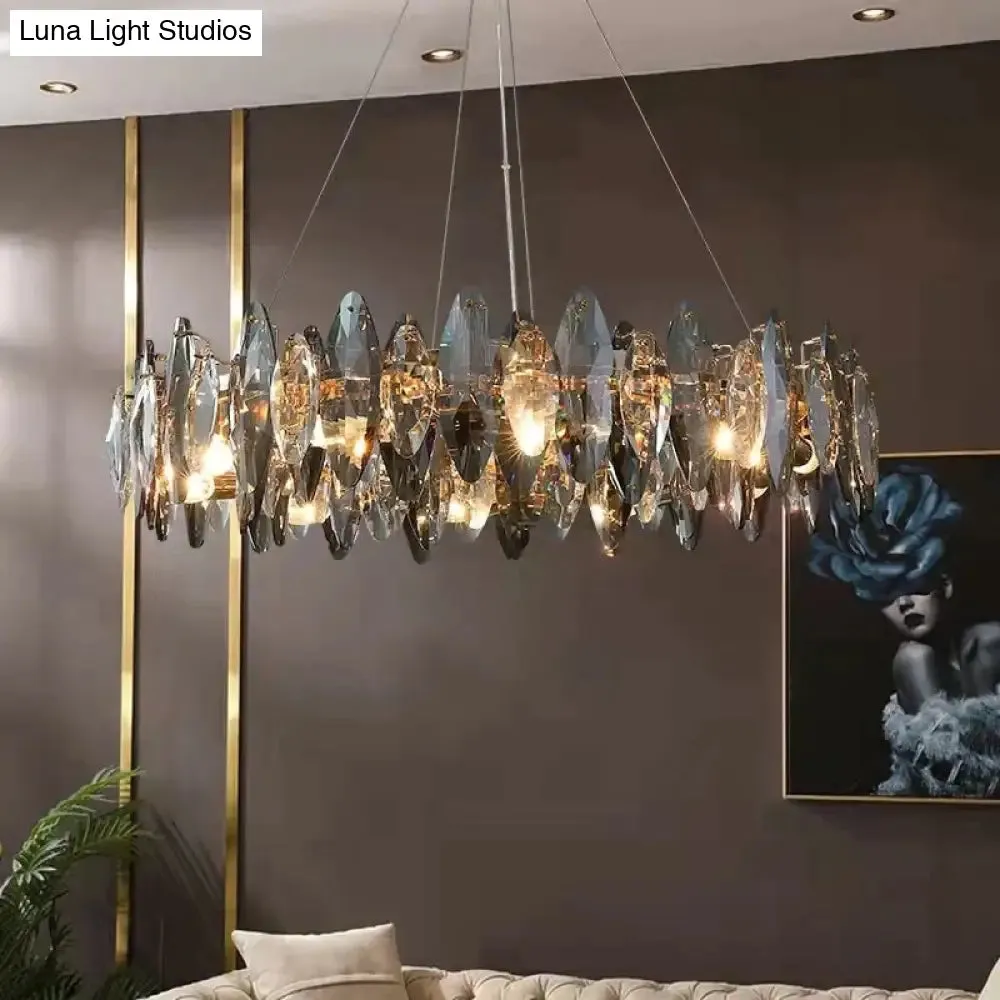 Genesis - Modern Luxury crystal chandelier round/wave design