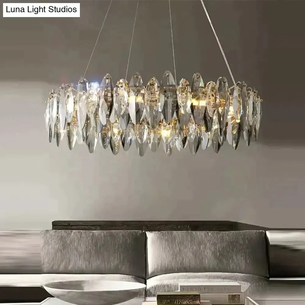 Genesis - Modern Luxury crystal chandelier round/wave design