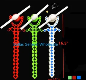 Glow In Dark Pixelated Windmill Wands Wholesale