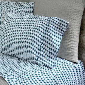 Gopan Peacock Washed Sheet Sets by John Robshaw