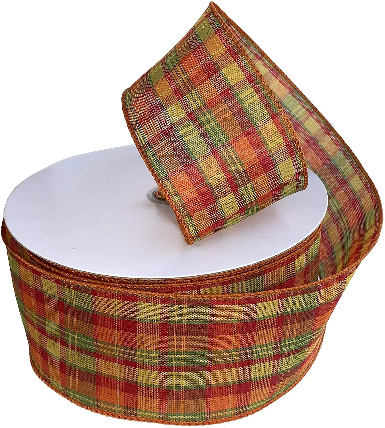 Holiday Cider Plaid Wired Ribbon - 2 1/2" x 50 Yards