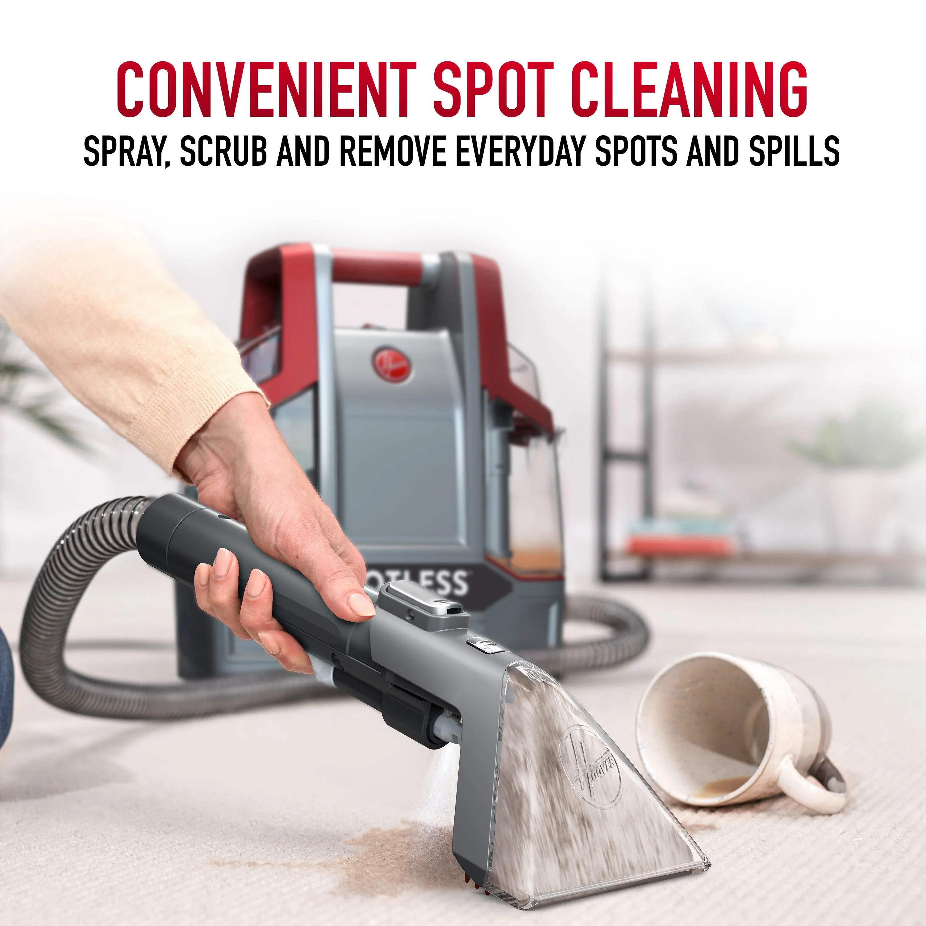 Hoover FH14041CDI Spotless Pet Portable Carpet & Upholstery Cleaner- Refurbished