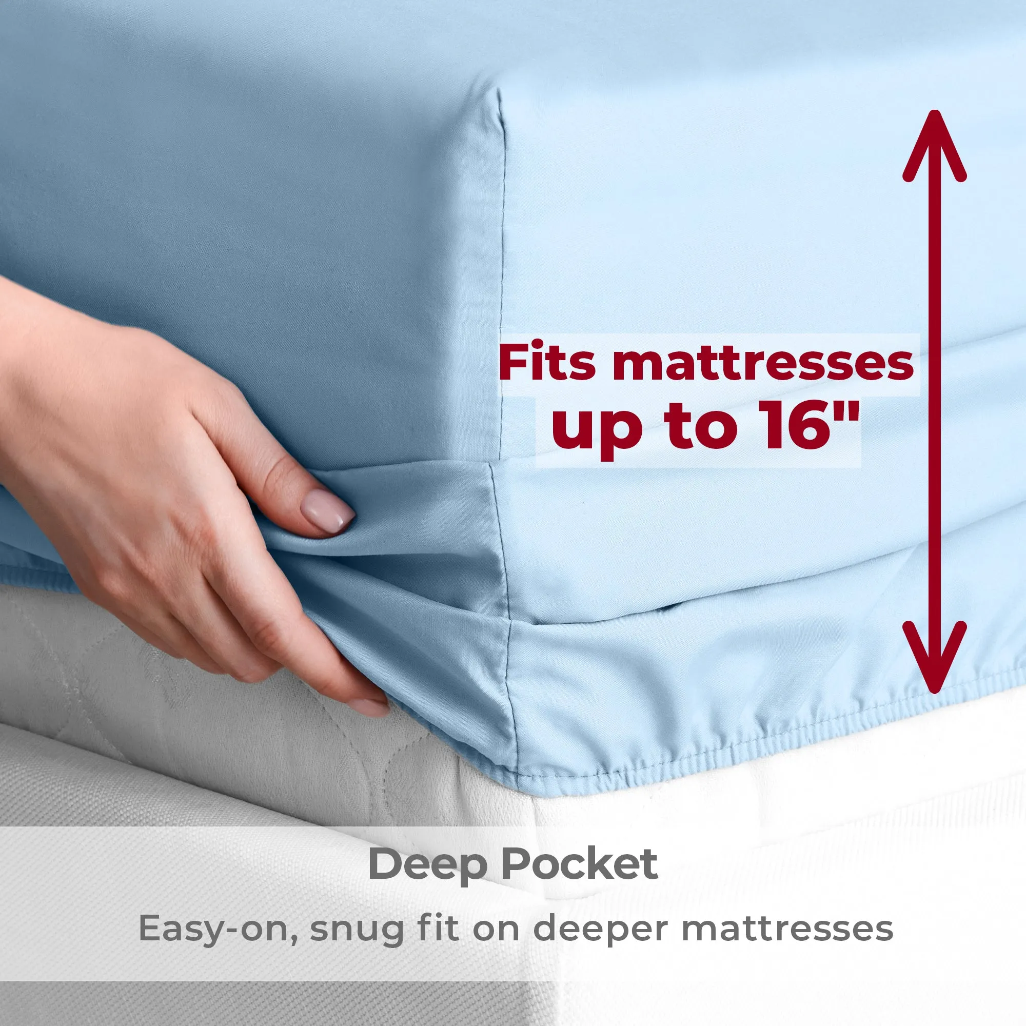 Iconic 4-Piece Microfiber Sheet Set (Last Chance)