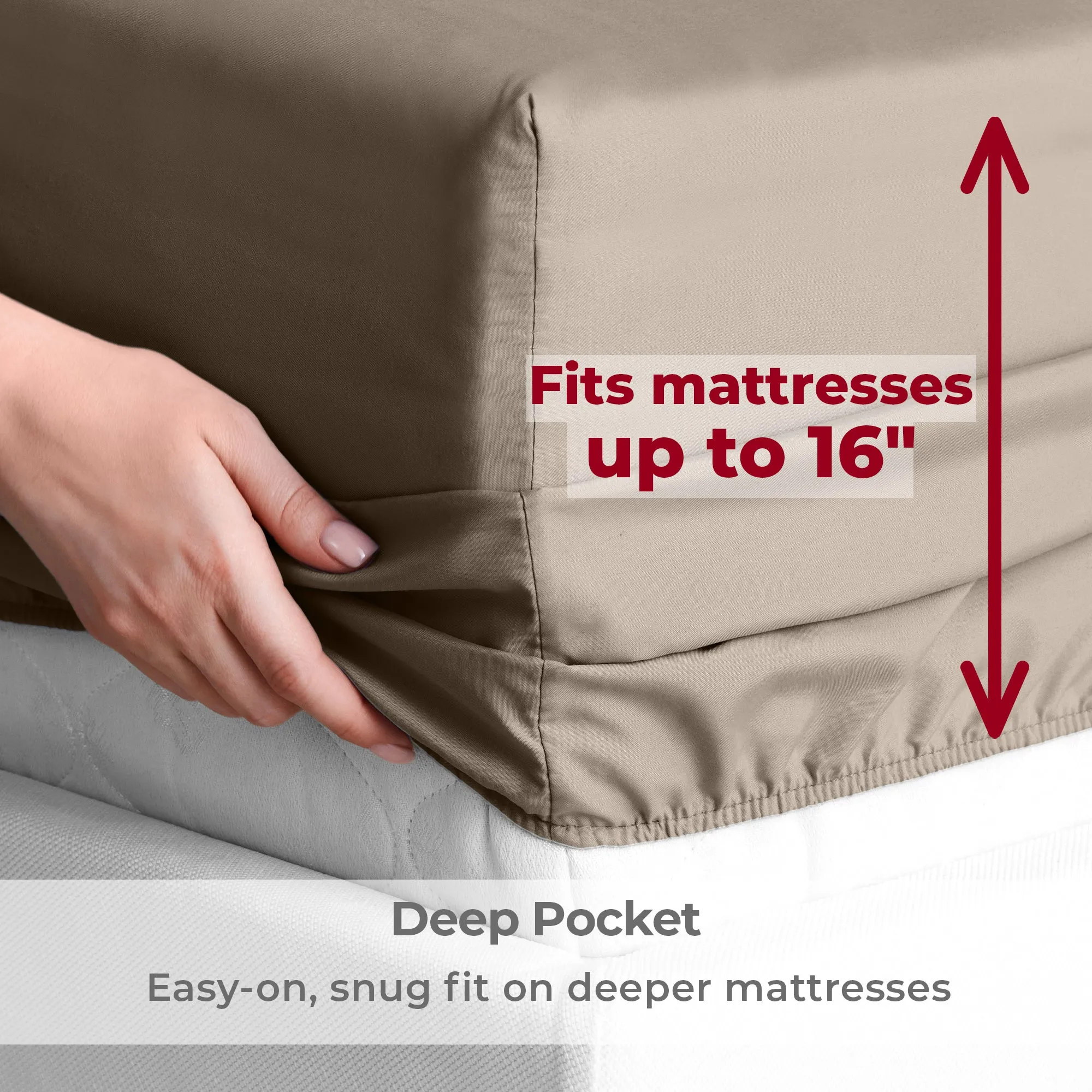 Iconic 4-Piece Microfiber Sheet Set (Last Chance)