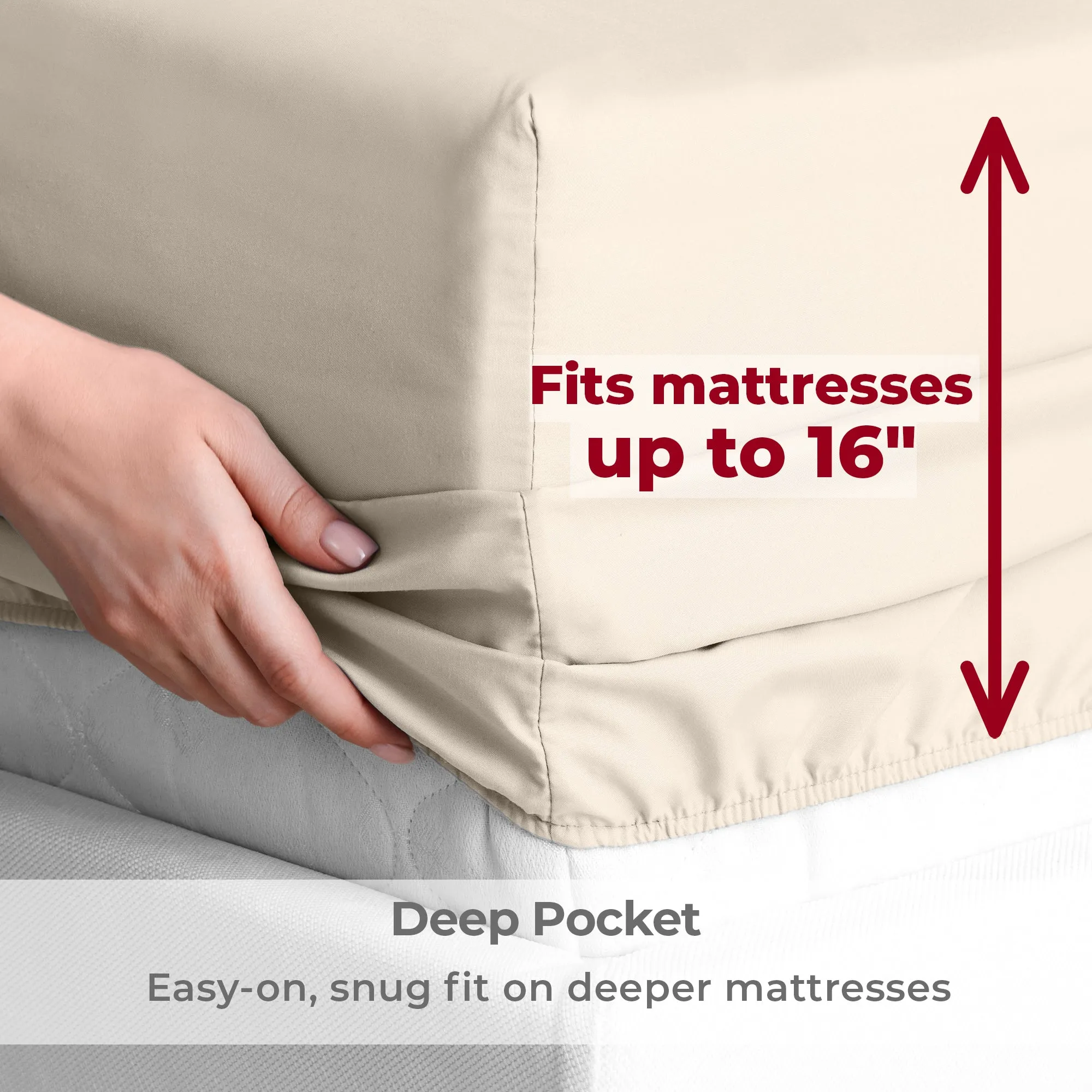 Iconic 4-Piece Microfiber Sheet Set (Last Chance)