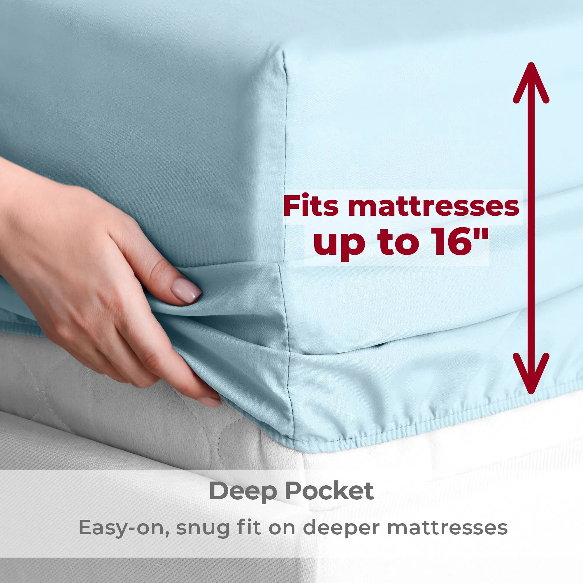 Iconic 4-Piece Microfiber Sheet Set (Last Chance)