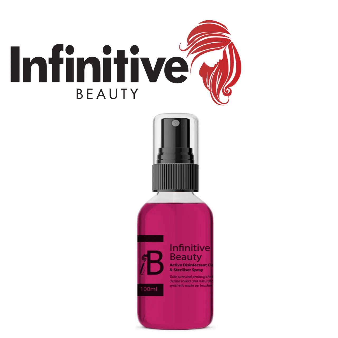 Infinitive Beauty Active Disinfectant Cleaner and Steriliser Spray 50ml or 100ml