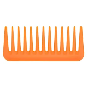 Janake - Small Super Comb - Orange Flou Color 1PC