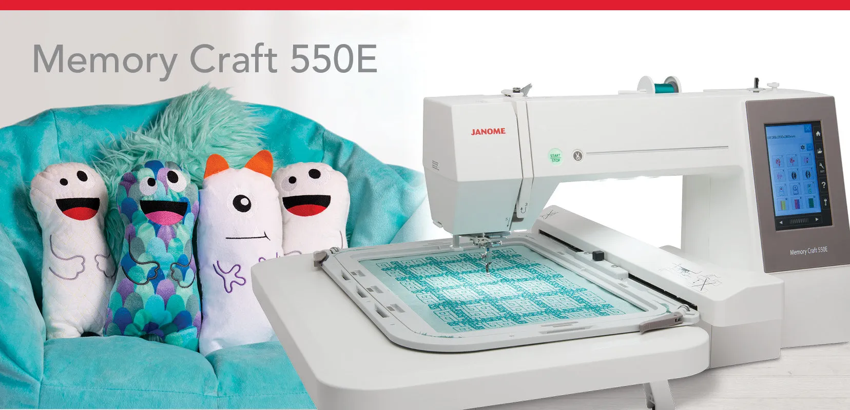 Janome Memory Craft 550E Embroidery Machine   FREE Beginner Software & Gifts Worth $300 This Black Friday!