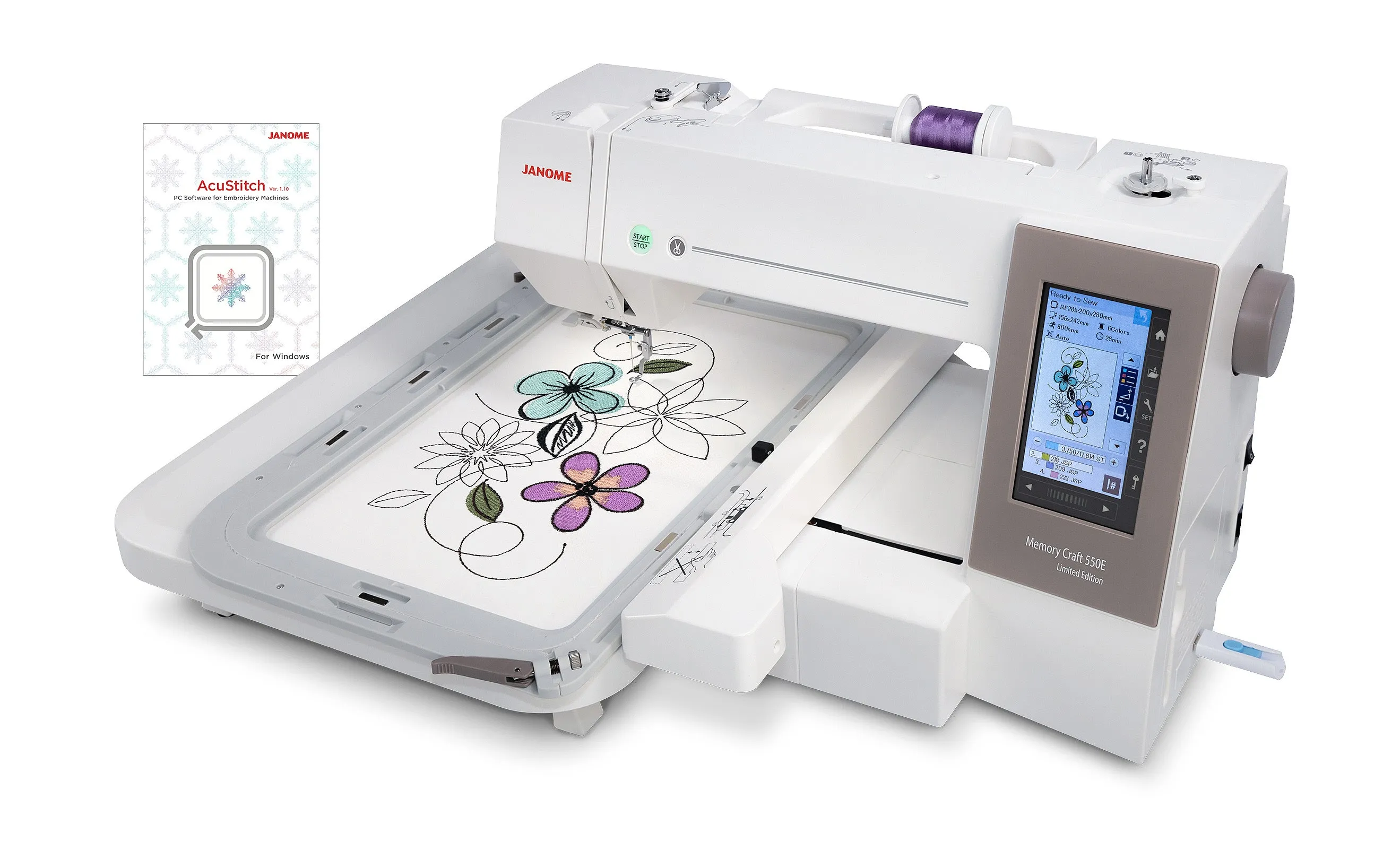 Janome Memory Craft 550E Embroidery Machine   FREE Beginner Software & Gifts Worth $300 This Black Friday!