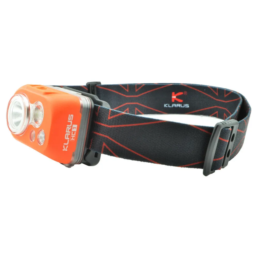 Klarus HC1-S Headlamp 300 Lumens Waterproof Dual Lamp w/ Motion Control