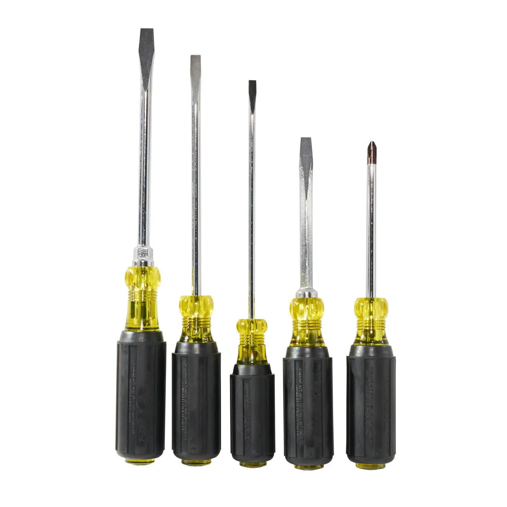 Klein Tools 85075 Cushion-Grip Screwdriver Set, 5 Piece