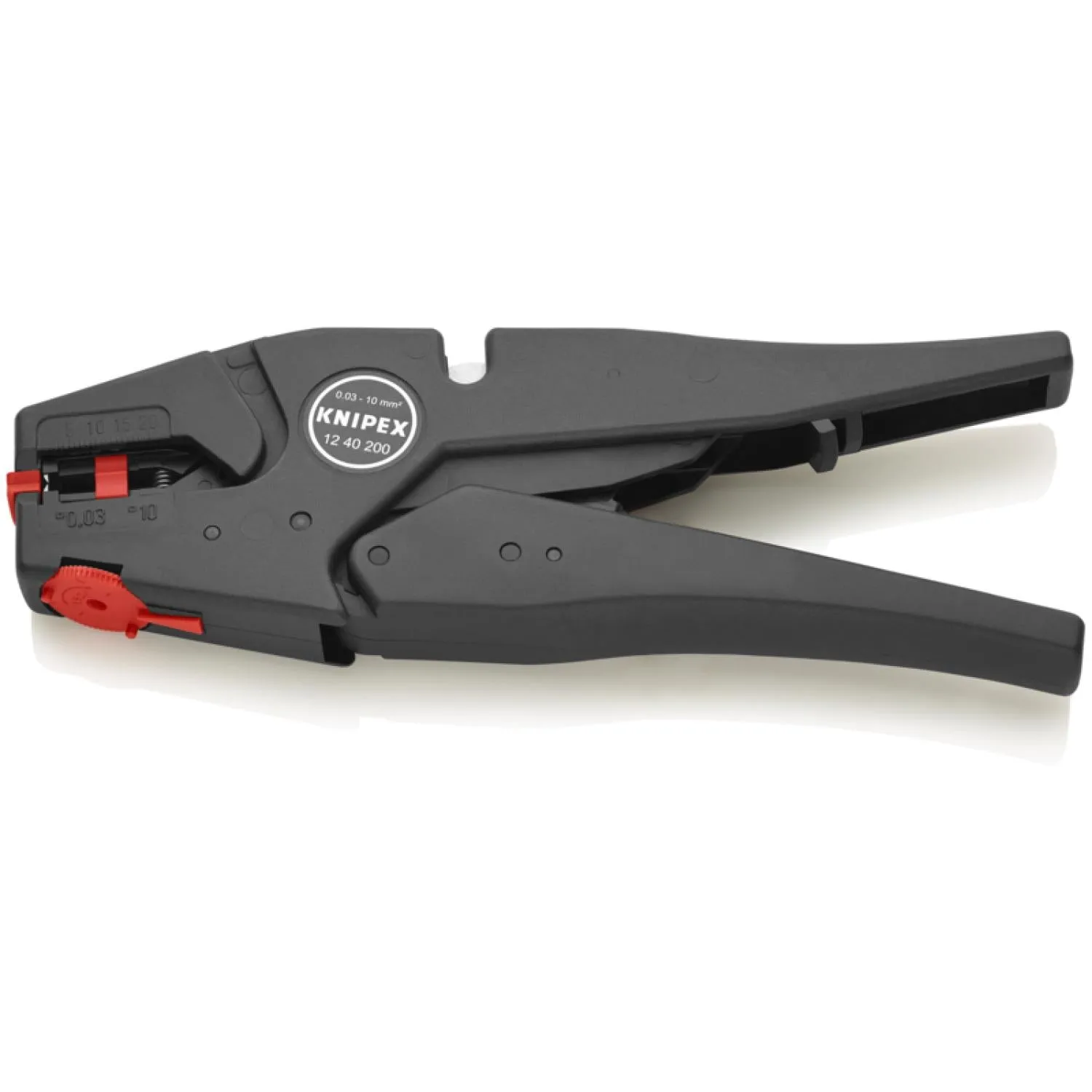 KNIPEX 12 40 200 SBA Self Adjusting Insulation Strippers - Awg 7-32, 8 Inch