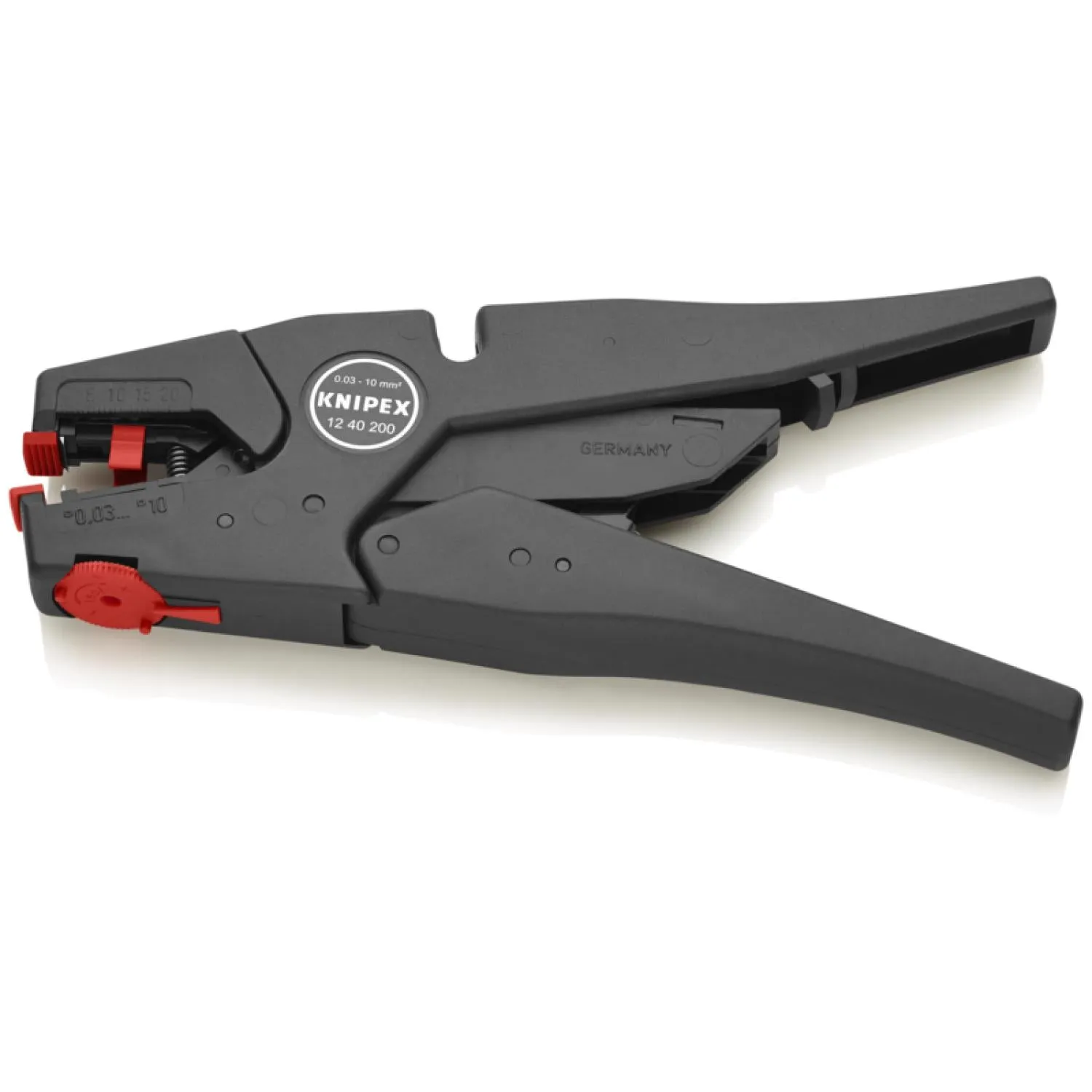 KNIPEX 12 40 200 SBA Self Adjusting Insulation Strippers - Awg 7-32, 8 Inch