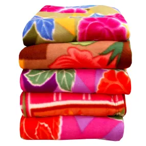 Kritarth Handicrafts Single Bed Fleece Polo Blanket (Set of 4 | 60 * 90 Inch)