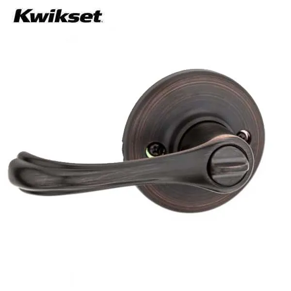 Kwikset - 409DNL - Dorian Commercial Lever Set - Round Rose - 11P - Venetian Bronze - Entrance - SmartKey Technology - Grade 3