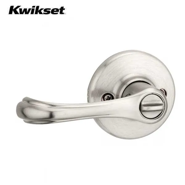 Kwikset - 409DNL - Dorian Commercial Lever Set - Round Rose - 15 - Satin Nickel - Entrance - SmartKey Technology - Grade 3