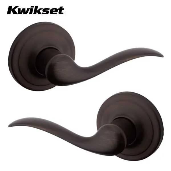 Kwikset - 720TNL - Tustin Lever Set - Round Rose - Passage - 11P - Venetian Bronze - Grade 2