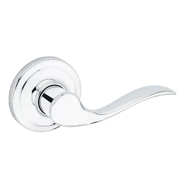 Kwikset - 720TNL - Tustin Lever Set - Round Rose - Passage - 26 - Polished Chrome